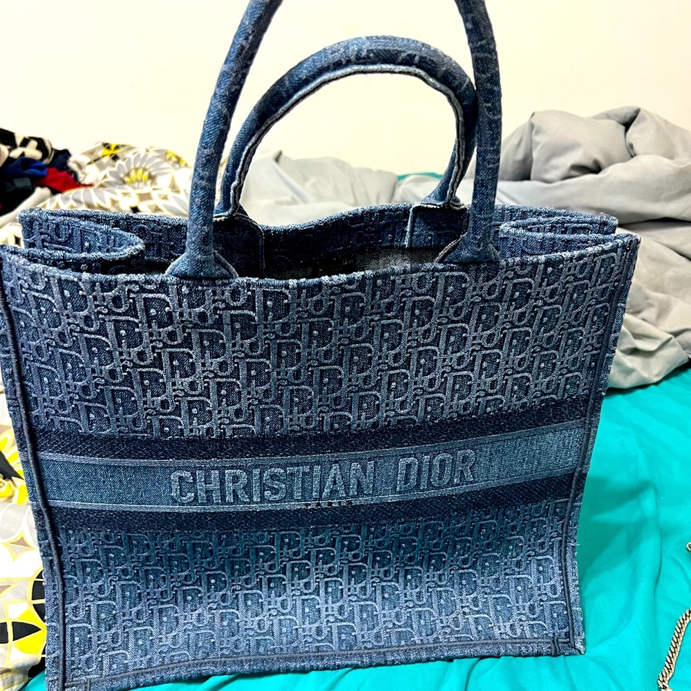 Christian Dior Denim Booktote